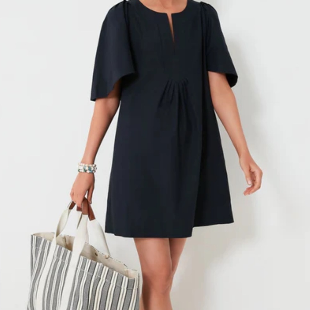 POMANDER PLACE Black Finley Flutter Sleeve Dress Sz Small
